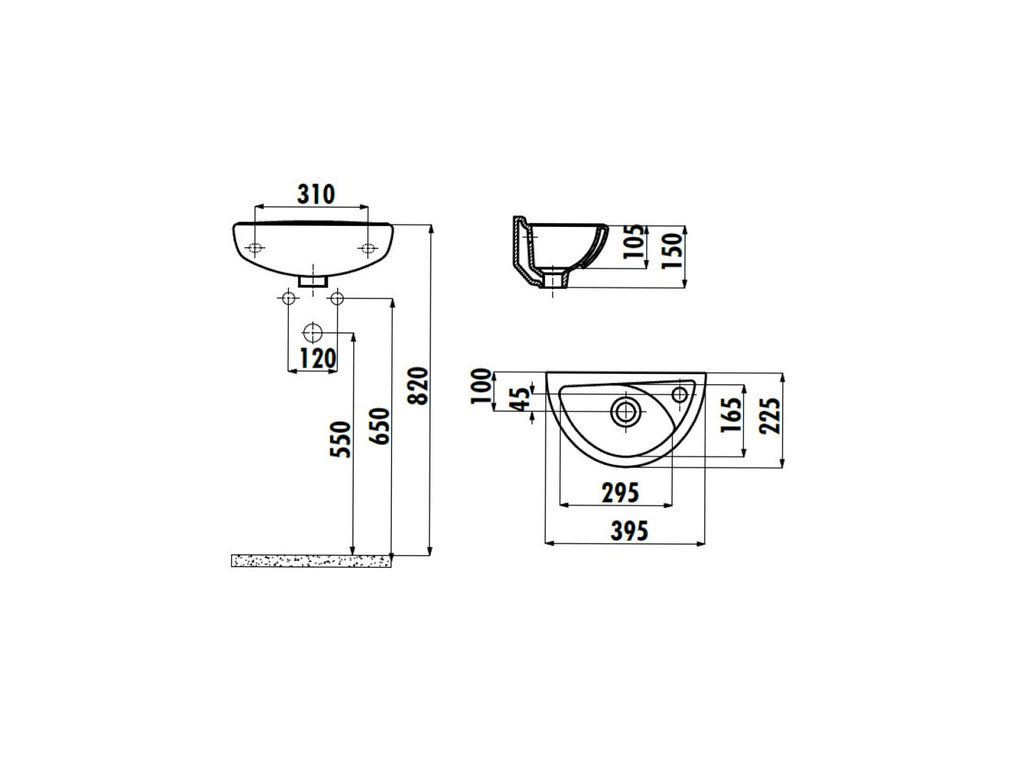 Complete Bathroom Cloakroom Suite Close Coupled Toilet Wall Hung Basin Sink & Tap Trap Set