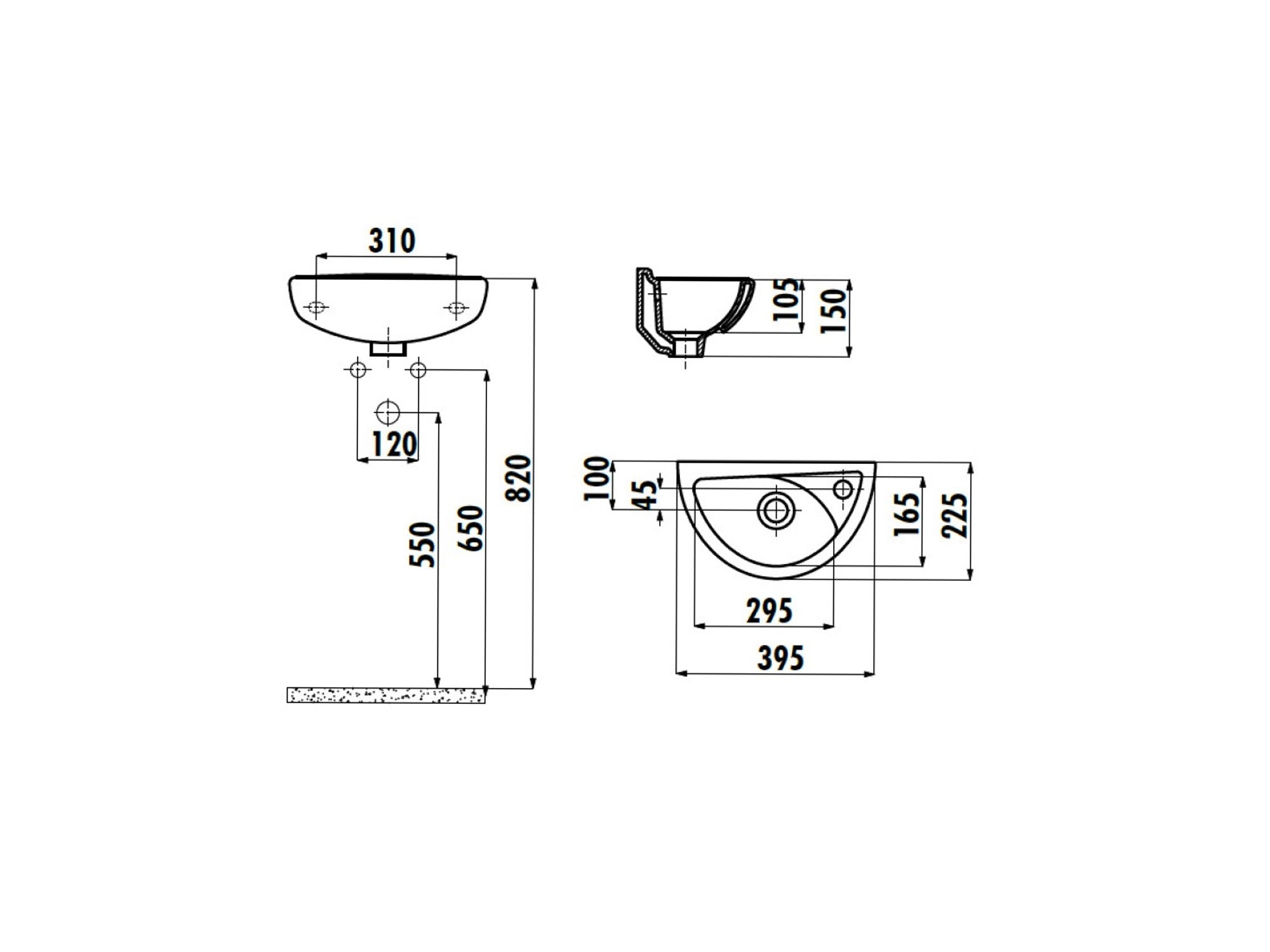 Complete Bathroom Cloakroom Suite Close Coupled Toilet Wall Hung Basin Sink & Tap Trap Set