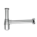 Chrome Bottle Trap Basin Waste Bathroom Sink Pipe - Adjustable Height & Outlet
