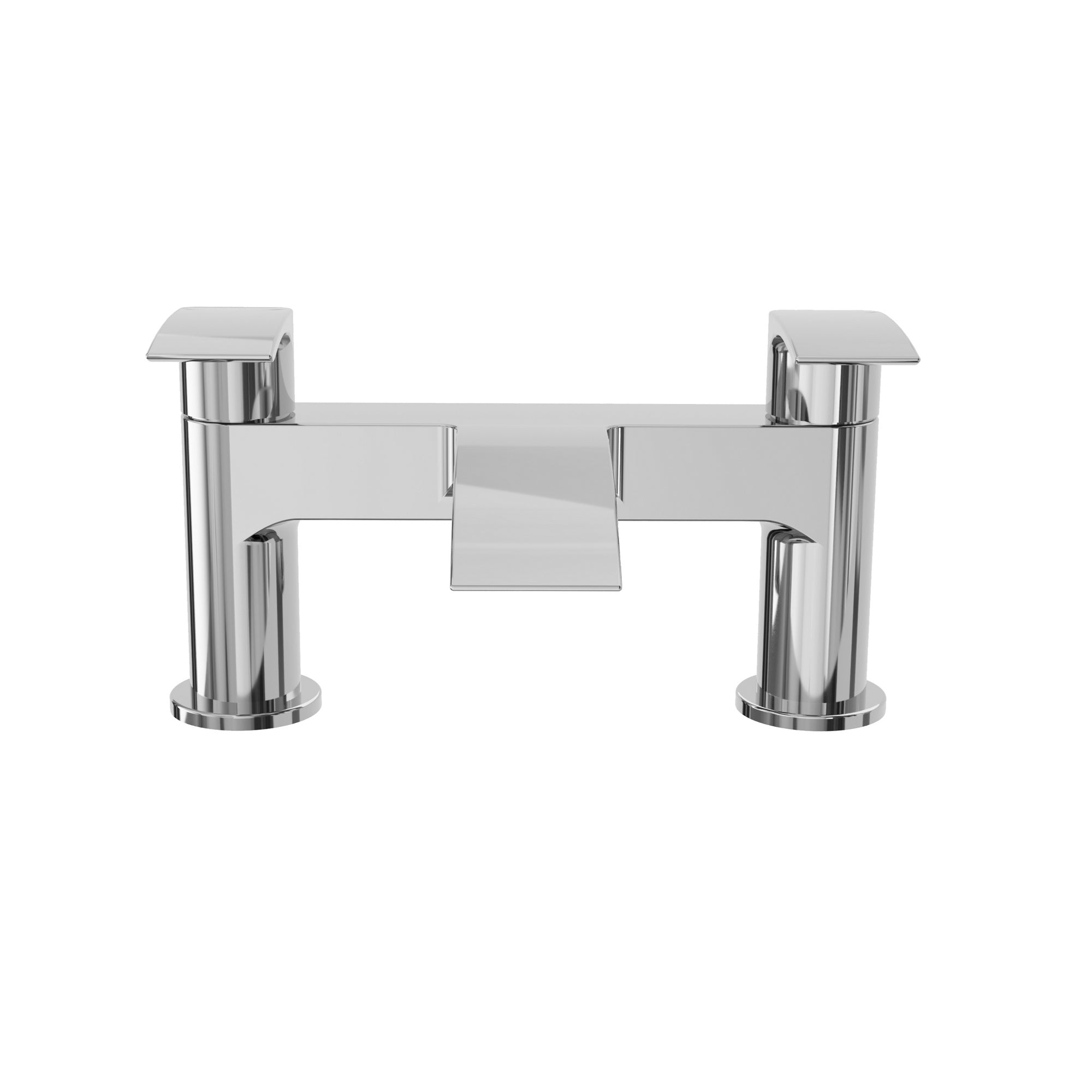 Modern Chrome Waterfall Bath Filler Mixer Tap  - Bath Mounted