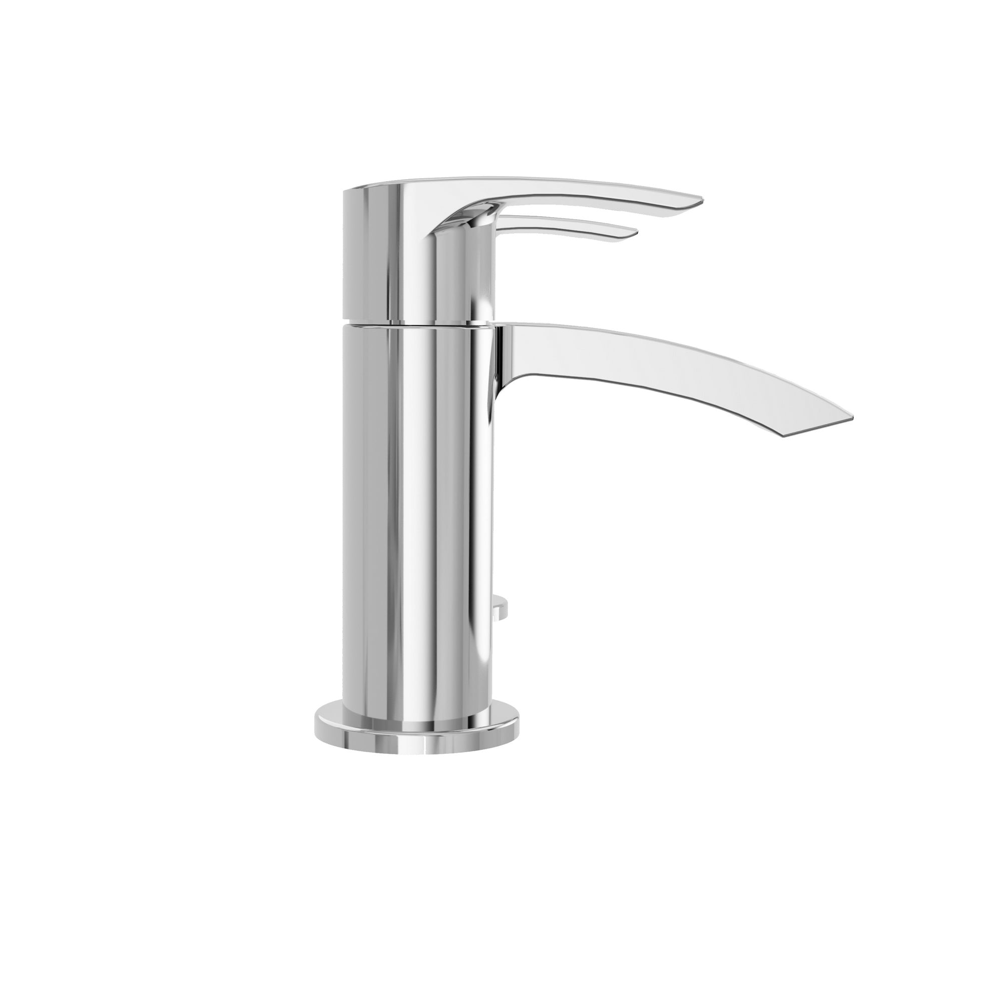 Modern Chrome Waterfall Bath Filler Mixer Tap  - Bath Mounted