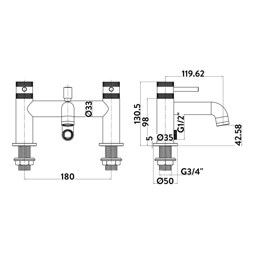 Chrome Tall Basin Mixer Tap, Bath Shower Mixer and Radius Bath Screen