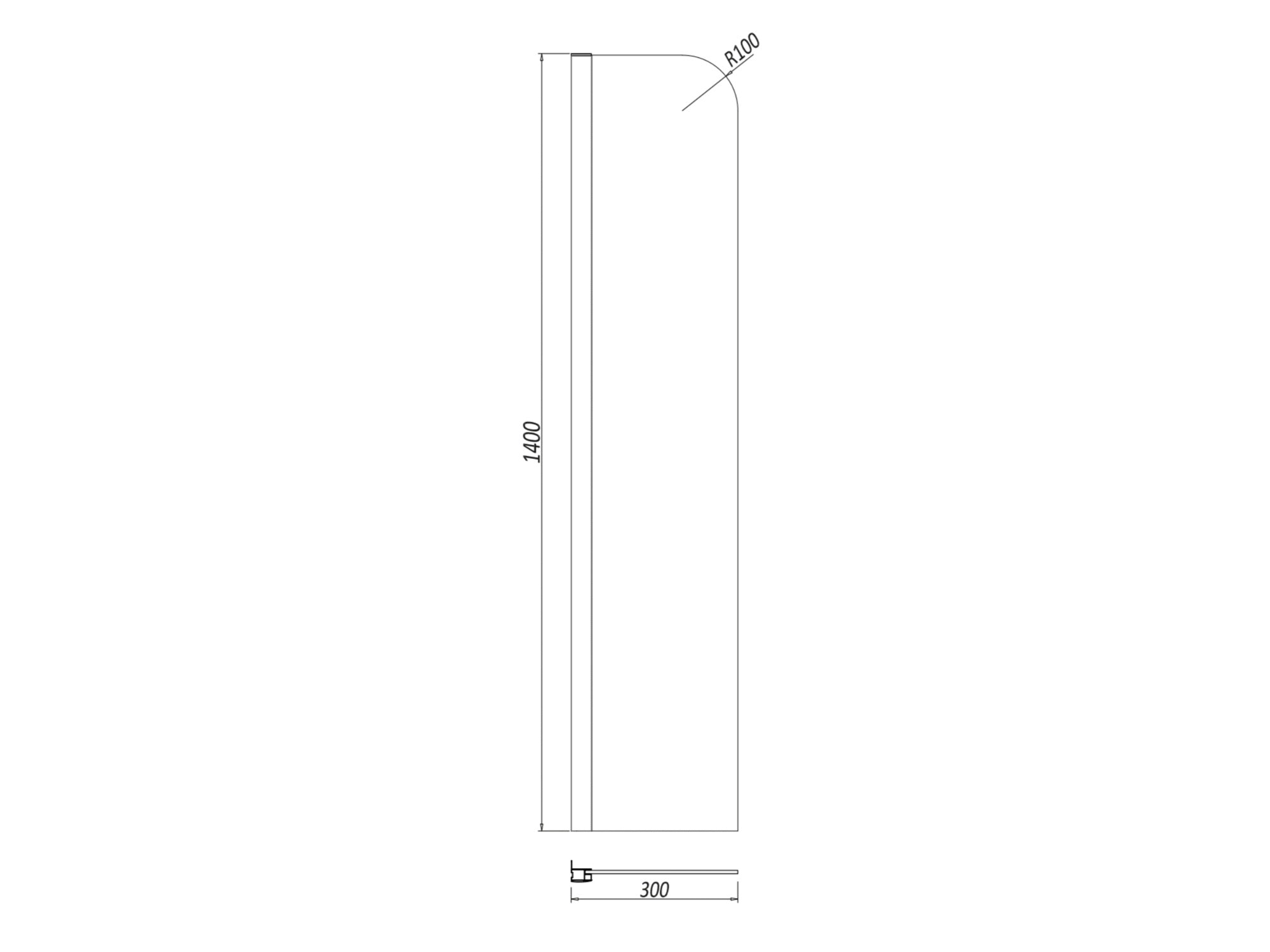 Chrome Wall Mounted Basin Mixer Tap, Bath Filler with Slotted Basin and Bath Waste and Radius Bath Screen