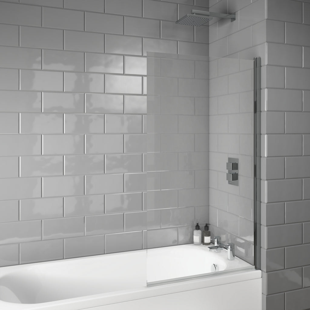 Chrome Basin Mixer Tap with Bath Filler and Edge Bath Screen