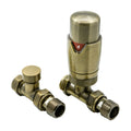 Reina Modal Straight Thermostatic Radiator Valves - Bronze