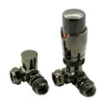 Reina Modal Corner Thermostatic Radiator Valves - Oiled Bronze