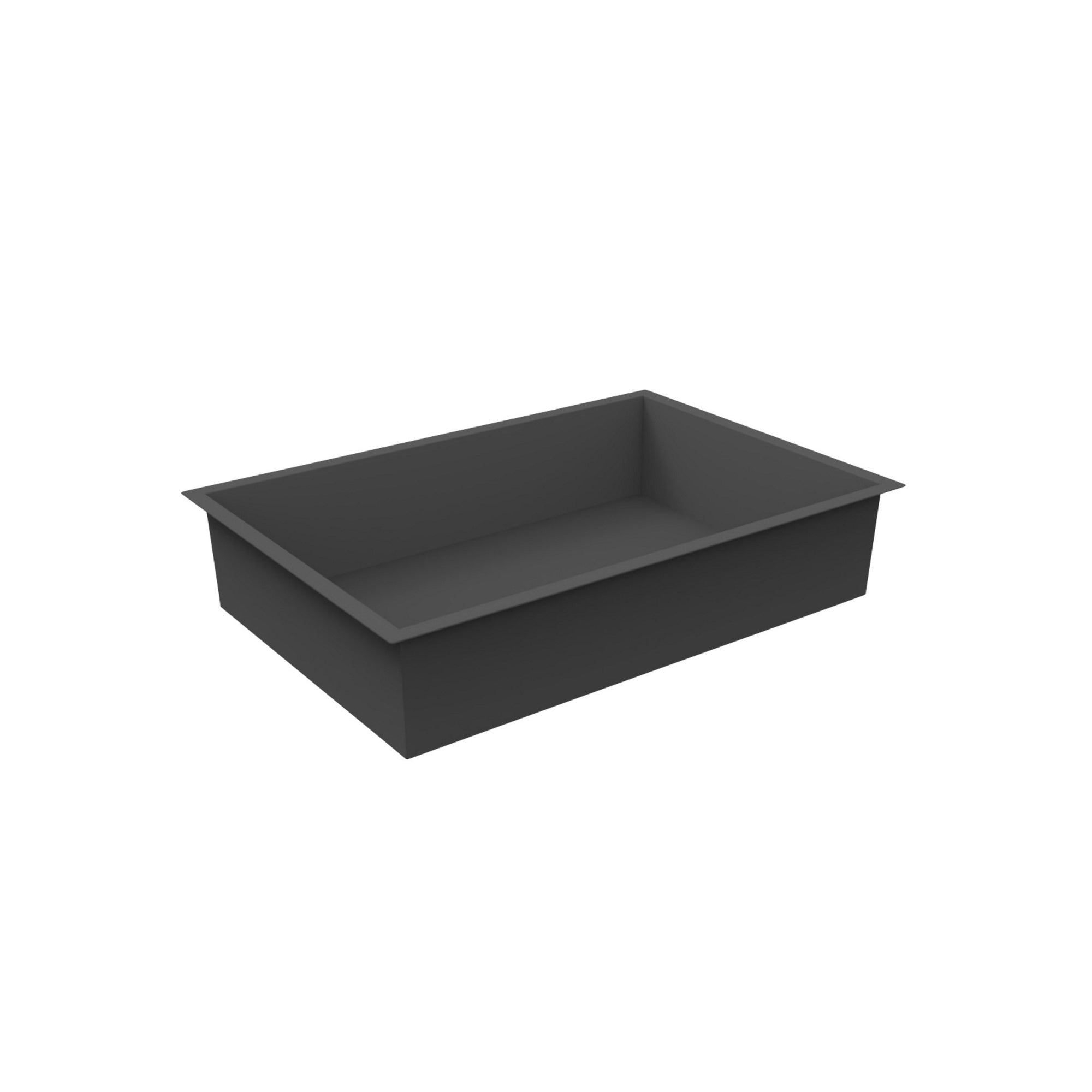 Recessed Shower Niche in Matt Black 300mm x 450mm - Solid Stainless Steel Wet Room Storage
