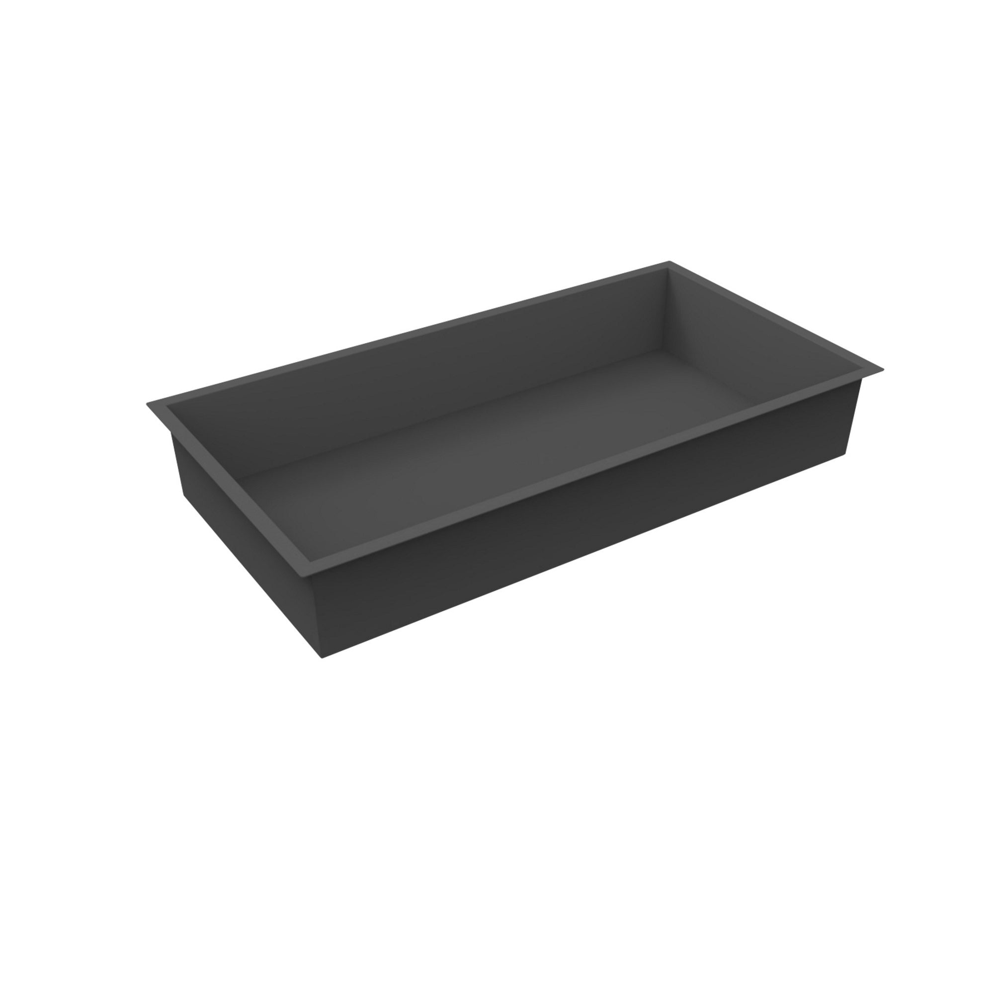 Recessed Shower Niche in Matt Black 300mm x 600mm - Solid Stainless Steel Wet Room Storage