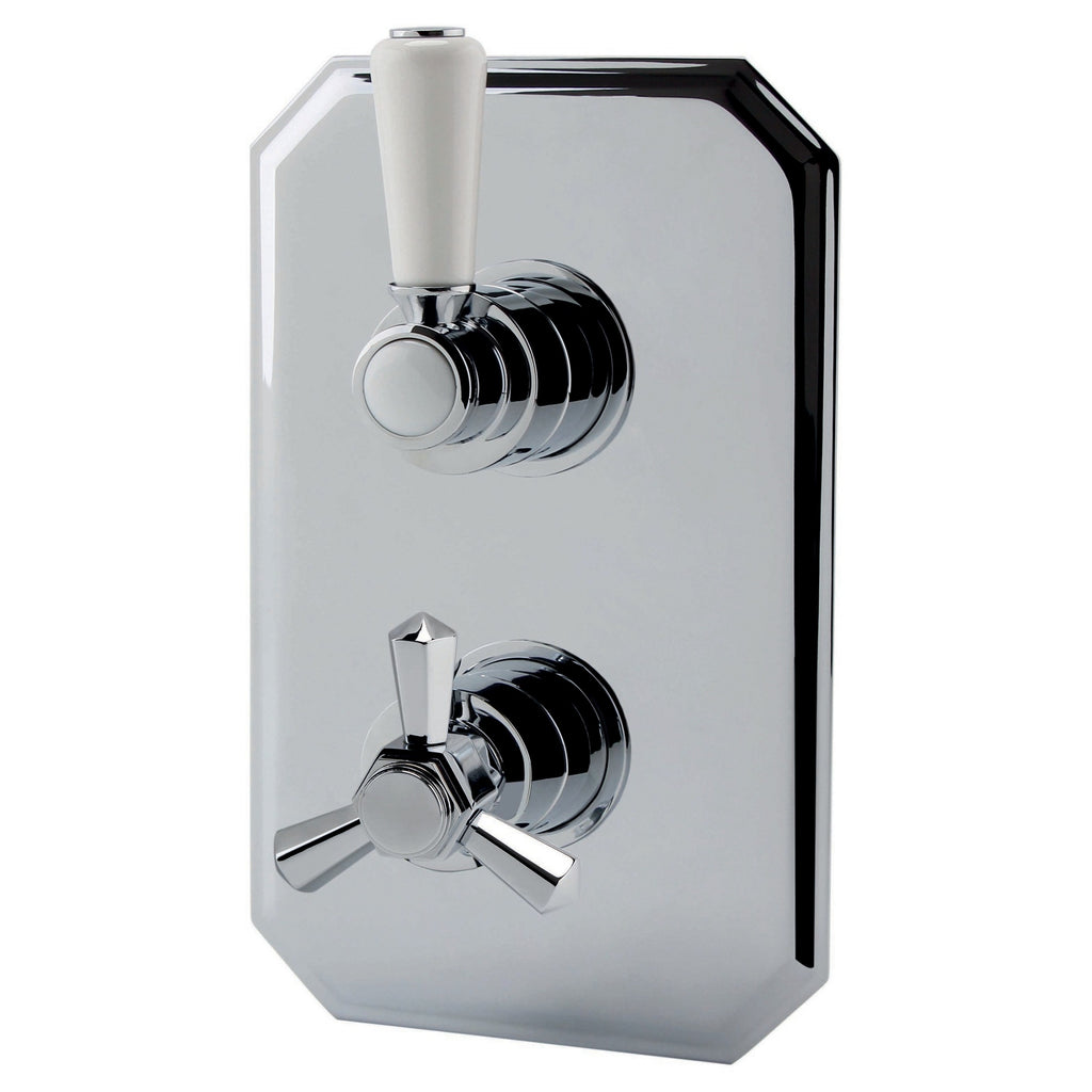 RAK Washington Traditional 1 Outlet Thermostatic Valve - Chrome