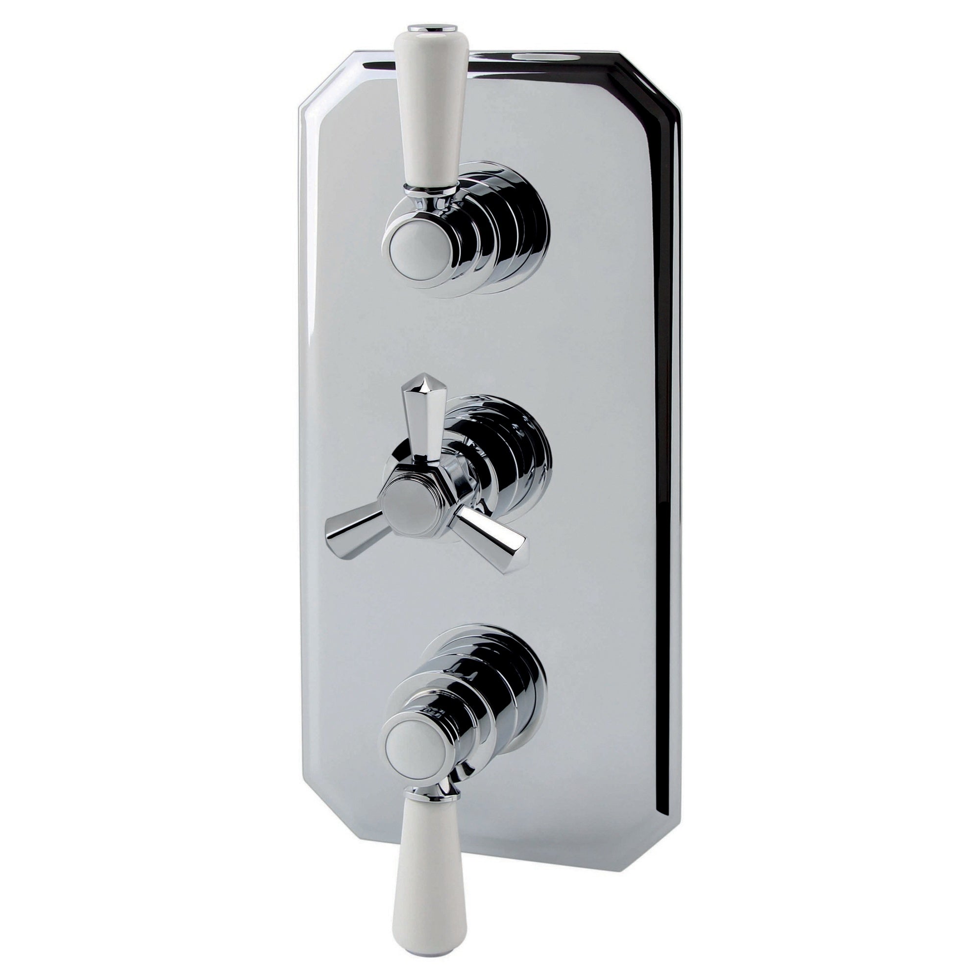 RAK Washington Traditional 3 Outlet Thermostatic Valve - Chrome