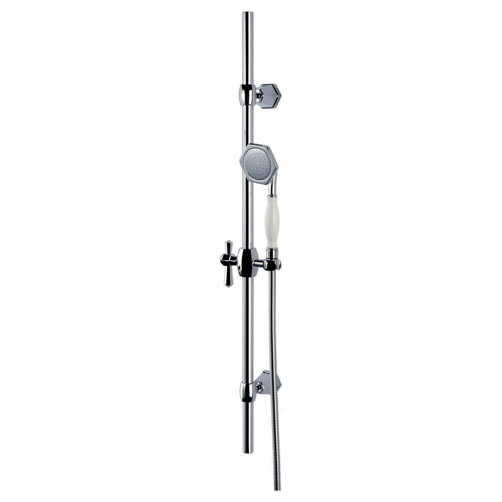 RAK Washington Traditional Shower Slider Rail Kit - Chrome