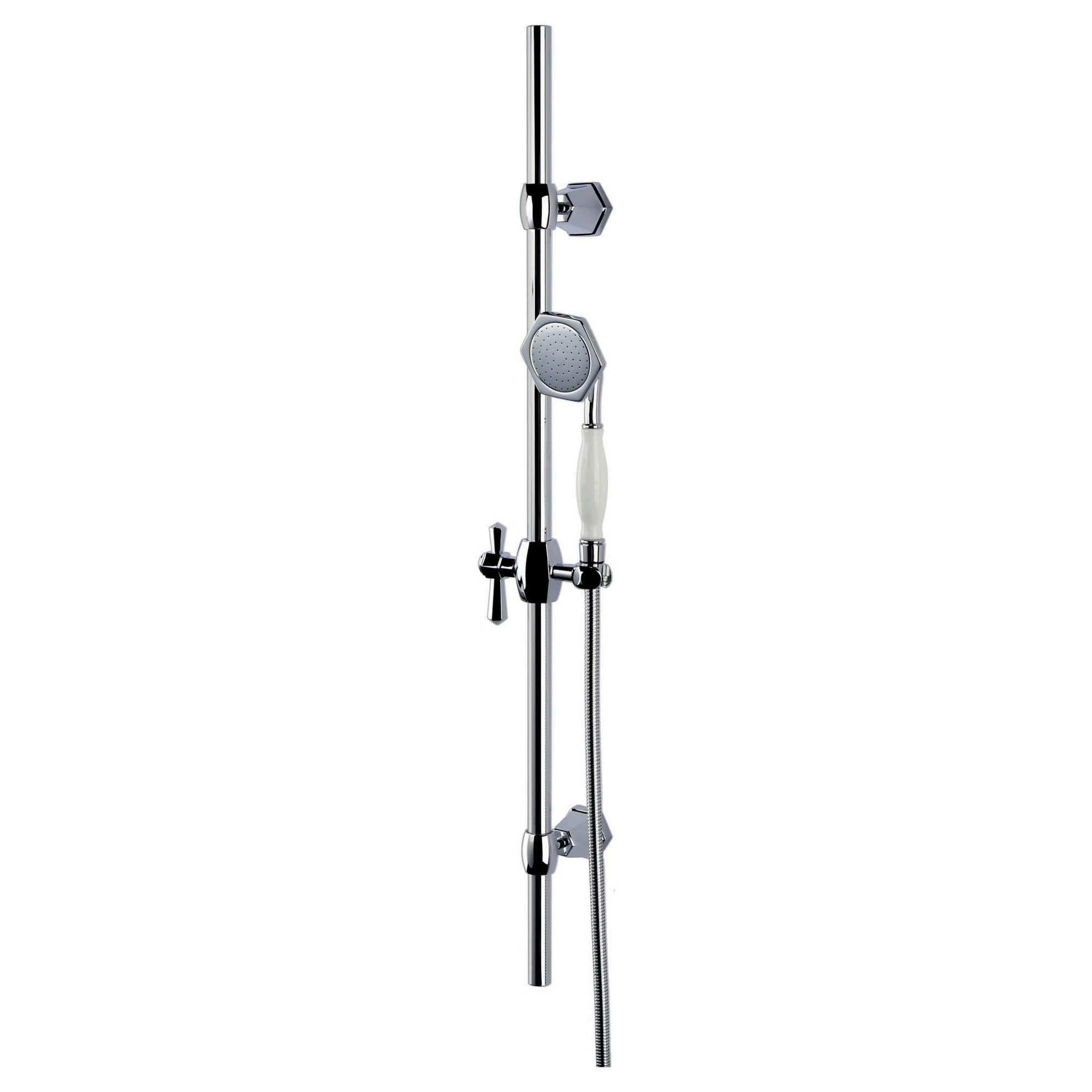 RAK Washington Traditional Shower Slider Rail Kit - Chrome