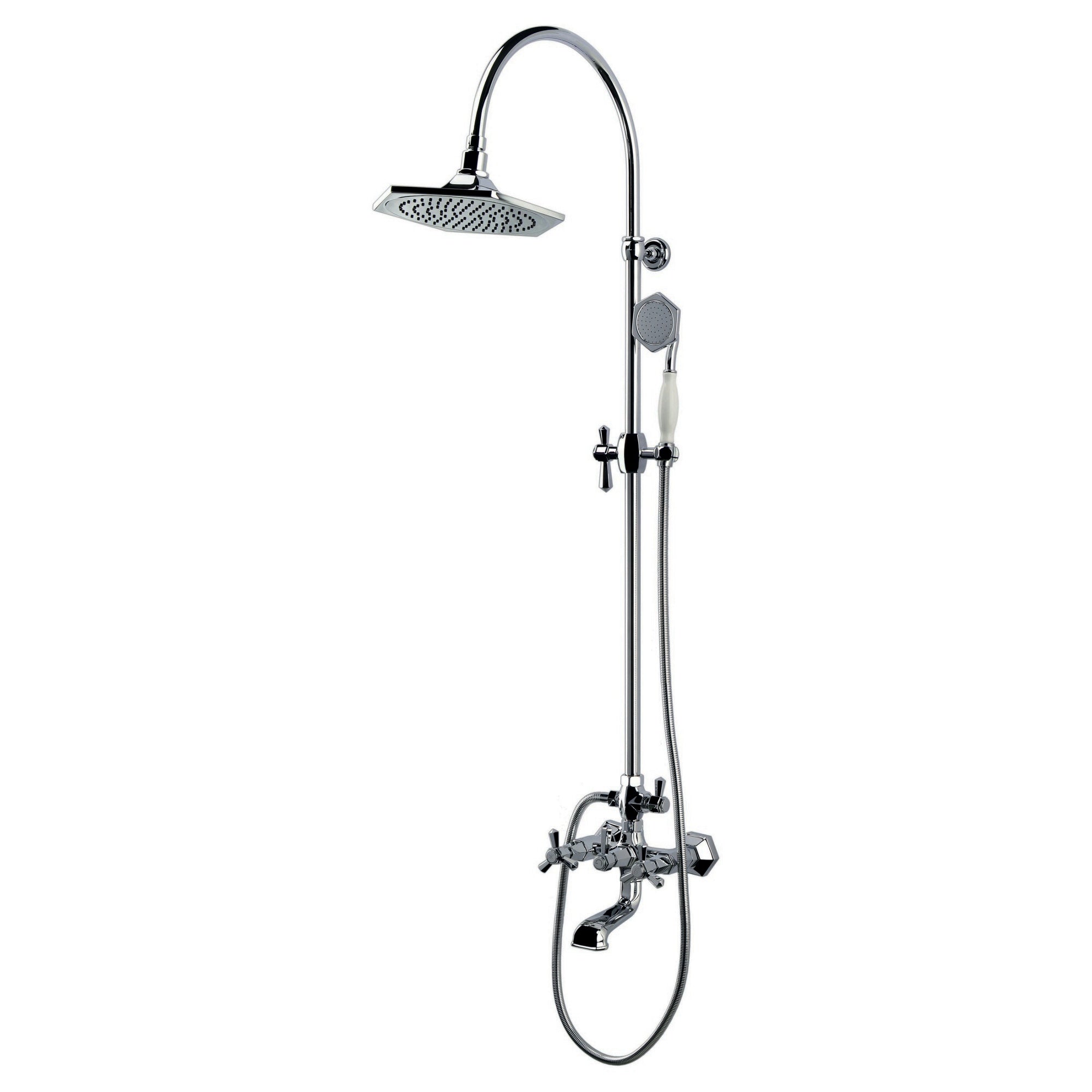 RAK Washington Traditional Exposed Shower Column - Chrome