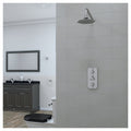 RAK Washington Traditional Fixed Shower Head & Wall Arm - Chrome