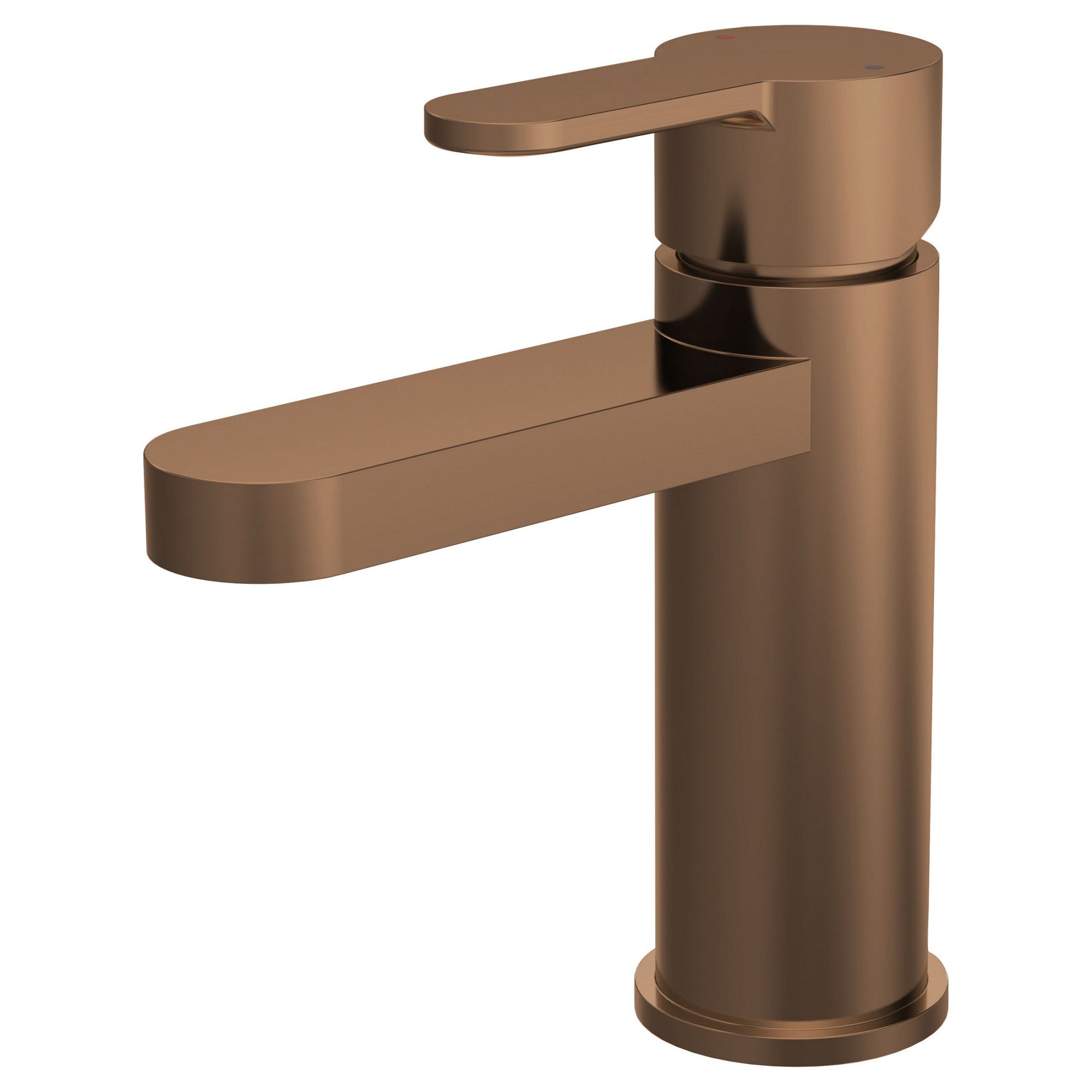 Vela Mono Basin Mixer Brushed Bronze Contemporary 1 Tap Hole With Waste