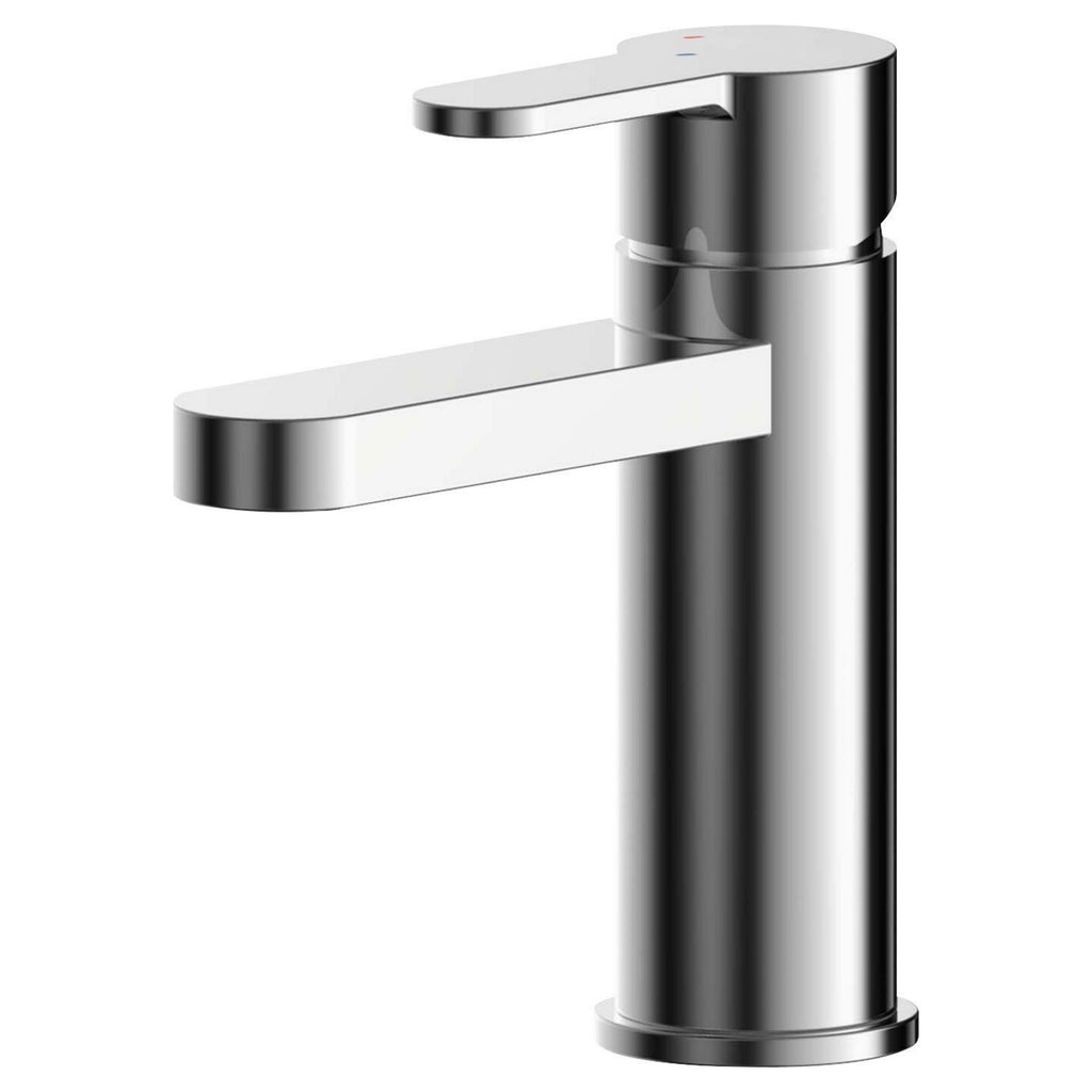 Vela Eco Mono Basin Mixer Chrome Contemporary 1 Tap Hole With Waste