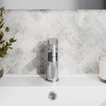 Vela Mini Basin Mixer Chrome Contemporary 1 Tap Hole With Waste