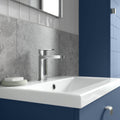 Lumina Mono Basin Mixer Push Button Waste Chrome Contemporary