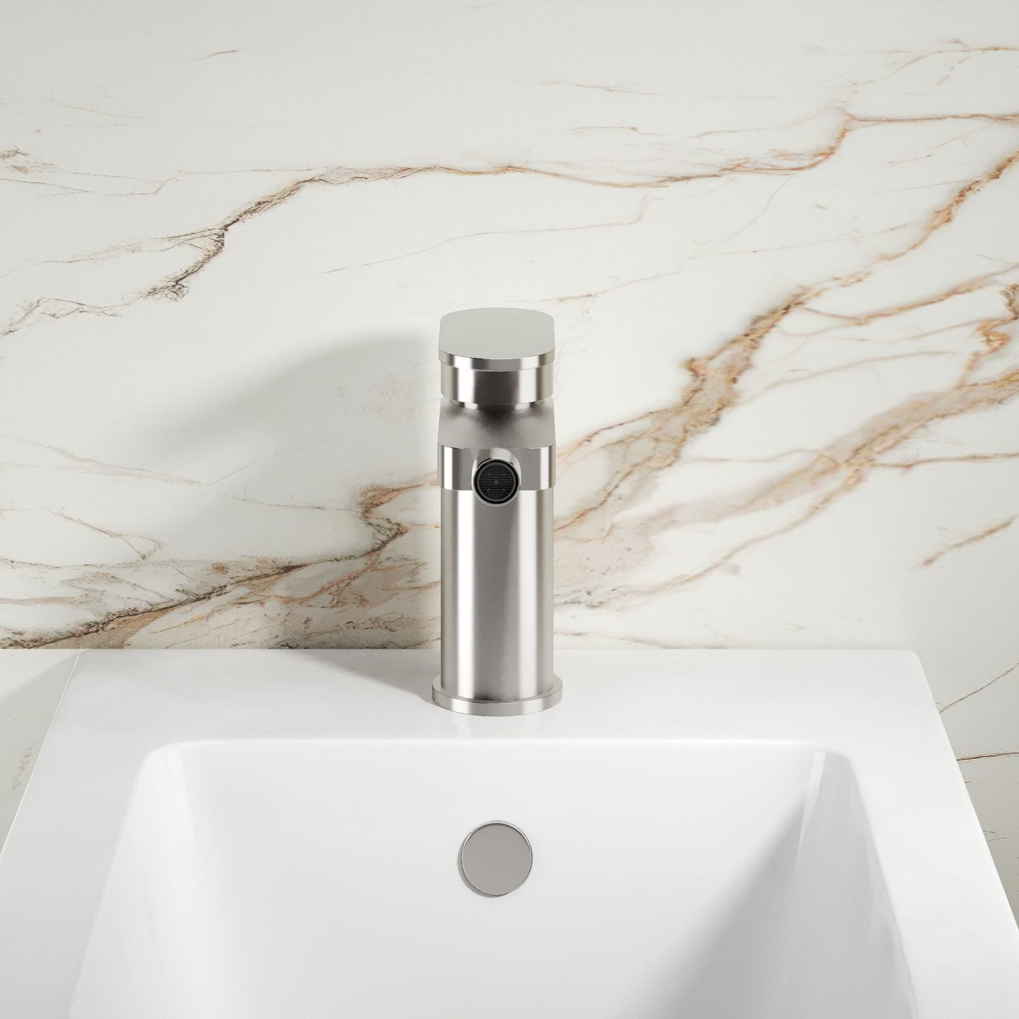 Lumina Mono Bidet Mixer Pop Up Waste Chrome Contemporary