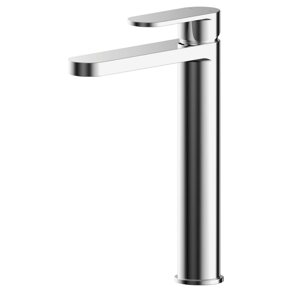 Lumina High Rise Mono Basin Mixer Chrome Contemporary No Waste