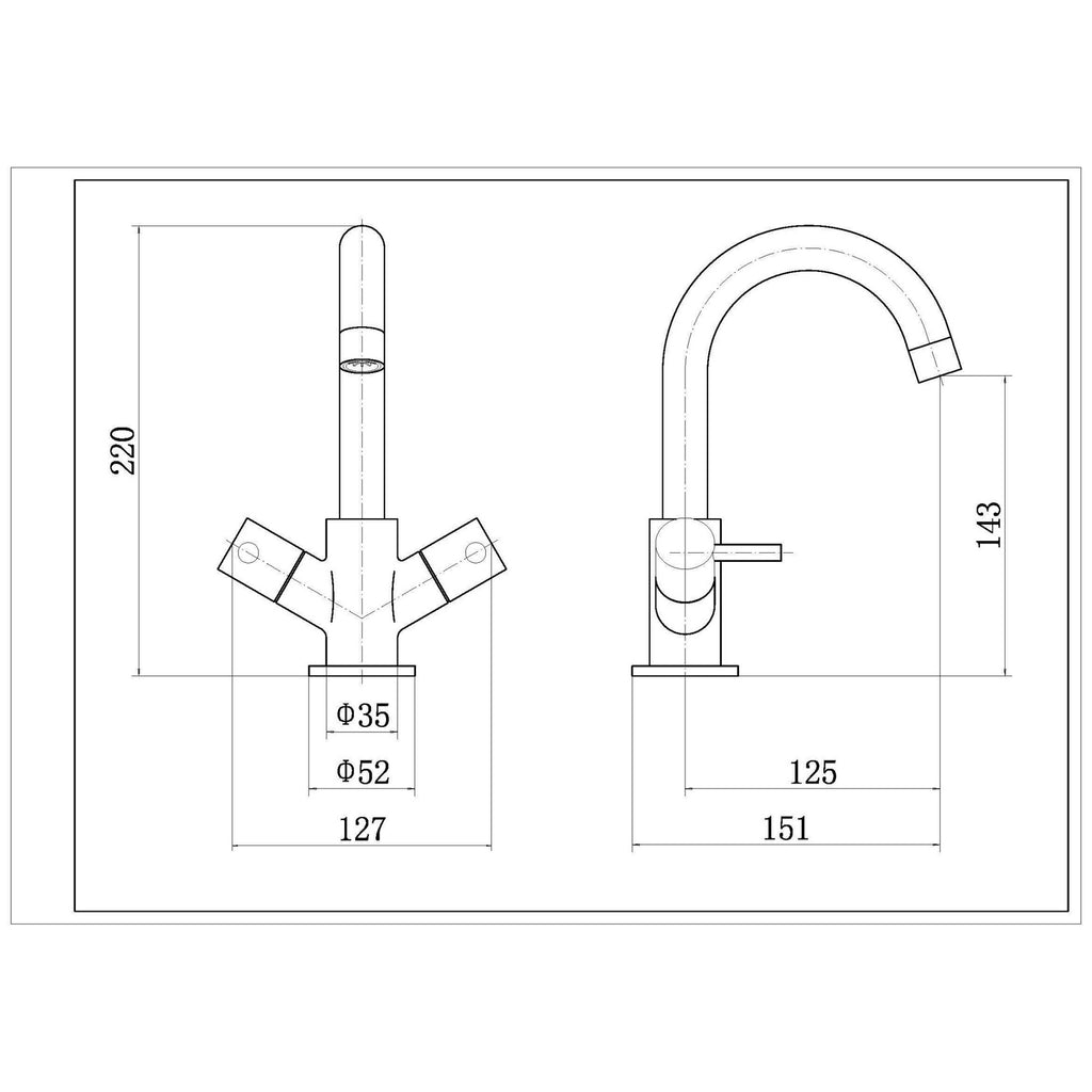Solis Chrome Mono Basin Mixer Tap With Waste Contemporary Lever 1 Tap Hole