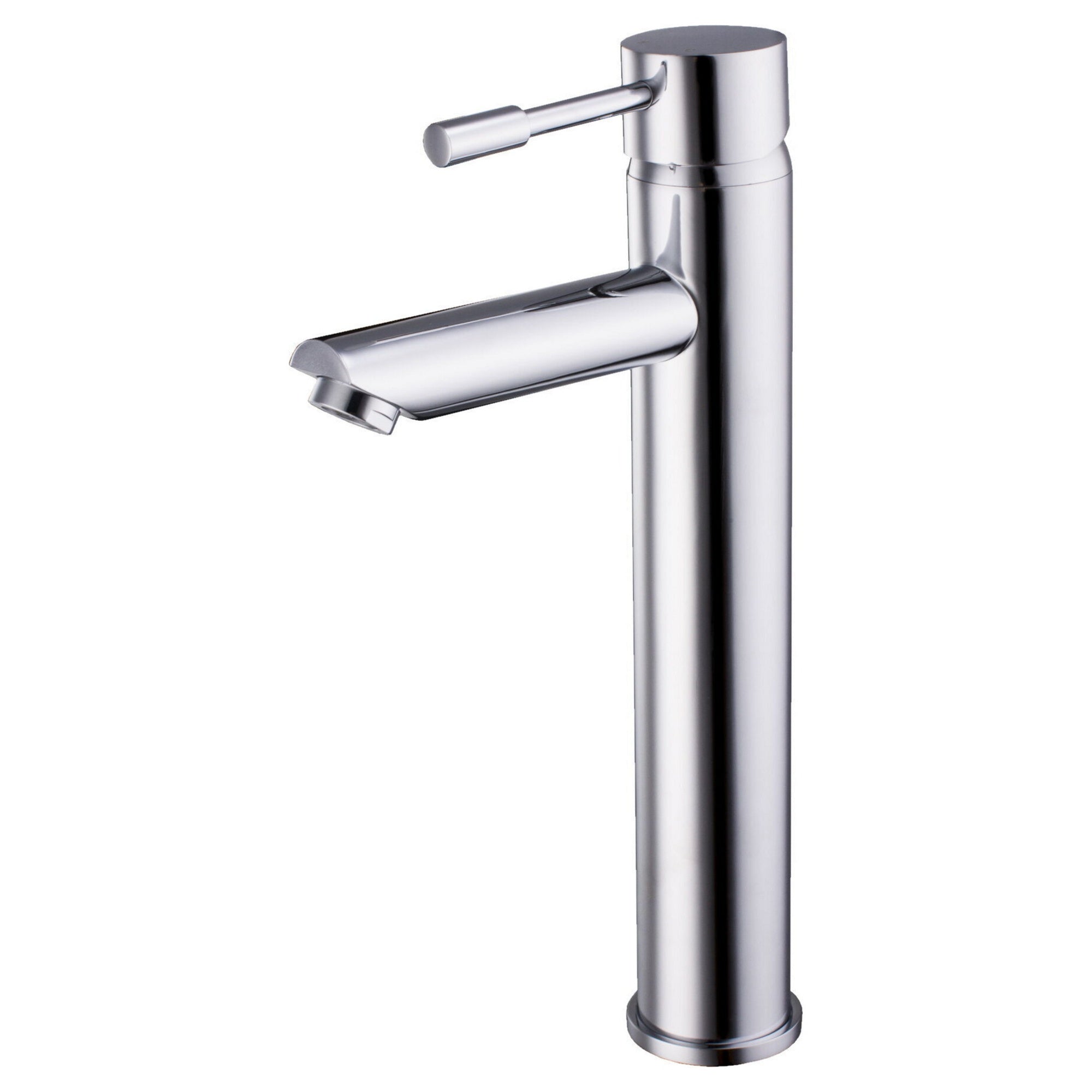 Solis Chrome High Rise Mixer Tap Contemporary Lever 1 Tap Hole