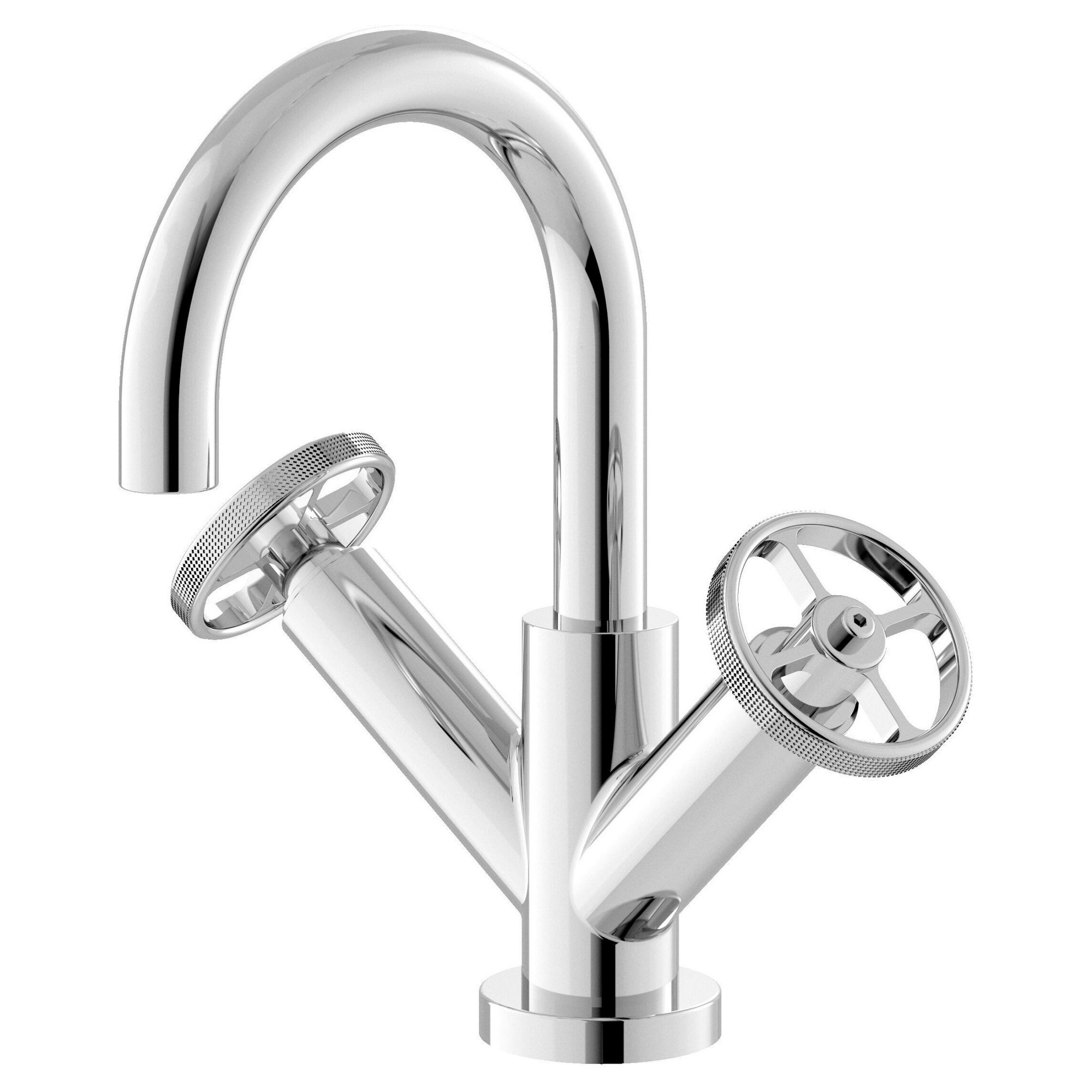 Axis Chrome Mono Basin Mixer Tap Contemporary Crosshead 1 Tap Hole