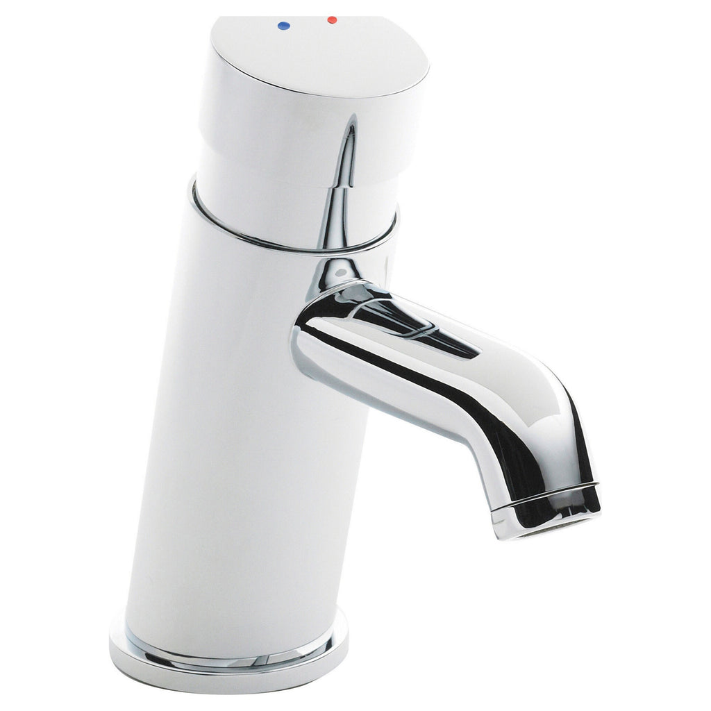 Commercial Mono Basin Mixer Chrome Contemporary 1 Tap Hole Non Concussive