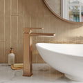 Aeres High Rise Mono Basin Mixer Brushed Bronze Contemporary 1 Tap Hole