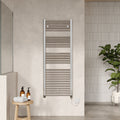 Electric Chrome Towel Rail 1375x480mm 500w 1706 BTU 435 Pipe Centres