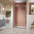 1700mm Sliding Shower Door Chrome Lume Contemporary 1900mm 8mm Glass