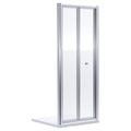 Aura 1900 X 1200mm Bi-fold Shower Door Chrome Contemporary 4mm Glass