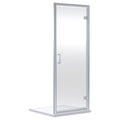 Aura 1900 X 760mm Hinged Shower Door Chrome Contemporary 6mm Glass