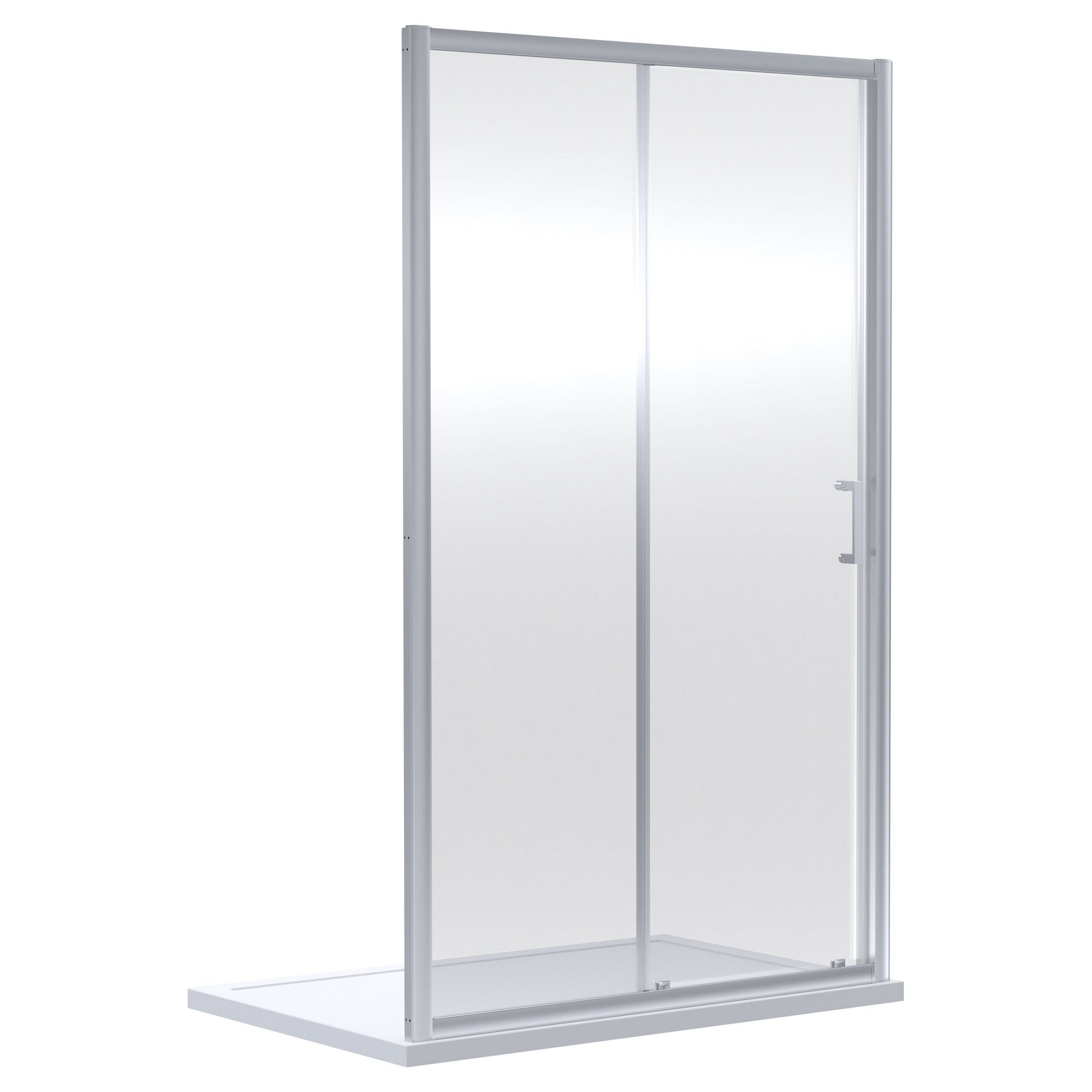 Aura 1900 X 1600mm Sliding Shower Door Chrome 6mm Glass