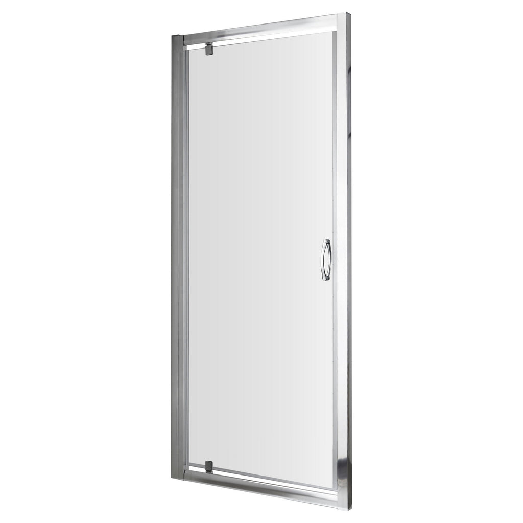 Lyra 1850 X 700mm Pivot Shower Door Chrome 5mm Glass