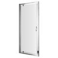 Lyra 1850 X 900mm Pivot Shower Door Chrome 5mm Glass Contemporary Enclosure