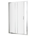 Lyra 1850 X 1200mm Sliding Shower Door Chrome 5mm Glass Contemporary Enclosure