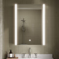 Velis 500mm Mirror Cabinet Contemporary Silver 700mm Height 500mm Width
