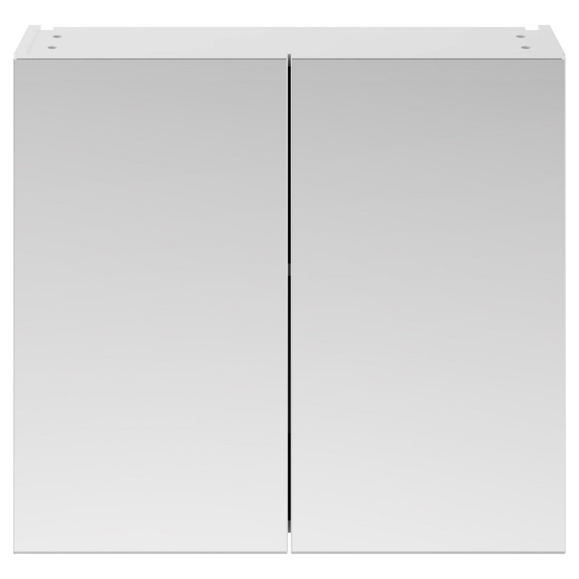 Element 800mm 2 Door Gloss White Wall Hung Mirror Cabinet Contemporary 715mm