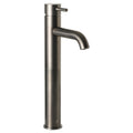 Bubly Vellum Tall Basin Mixer Tap Brushed Black Brass Lever Deck Mounted