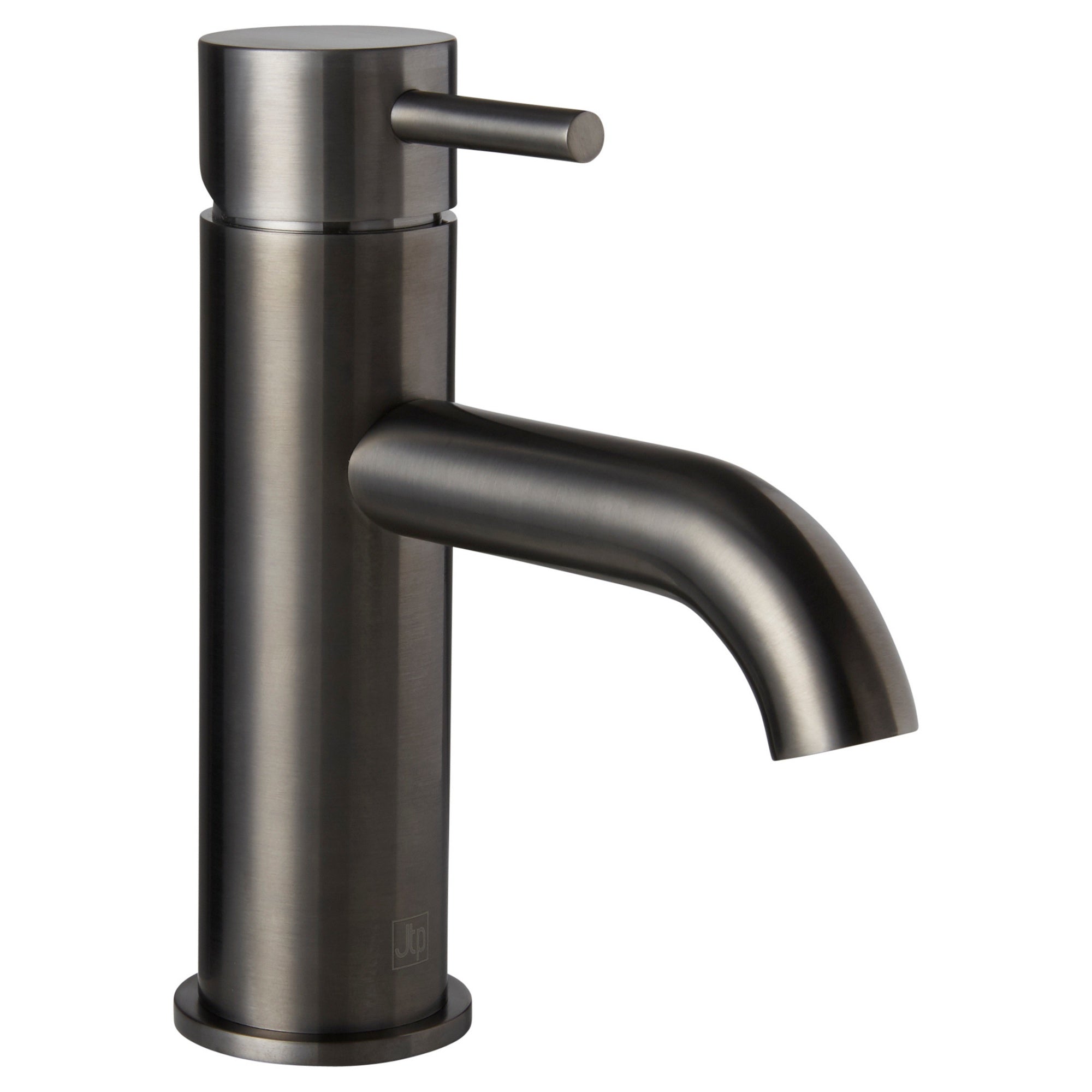 Bubly Vellum Single Lever Basin Mixer Tap Brushed Black Brass Lever Deck Mounted