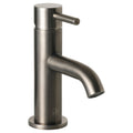 Bubly Vellum Single Lever Mini Basin Mixer Tap Brushed Black Brass Lever Deck
