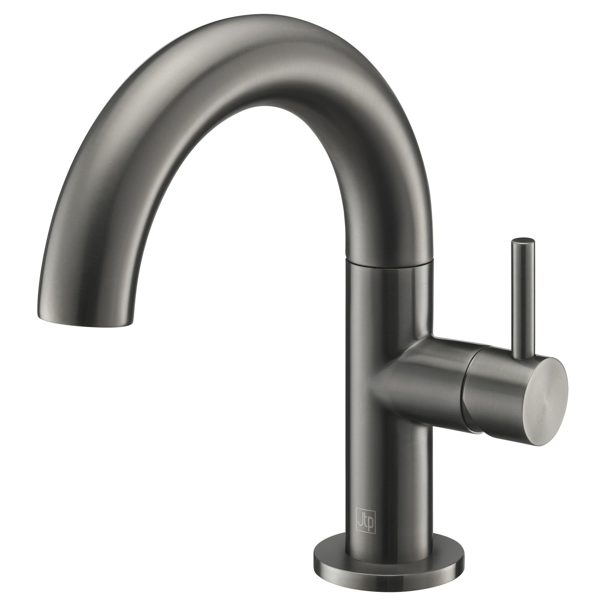Bubly Vellum Side Lever Basin Mixer Tap Brushed Black Brass Lever Deck Mounted