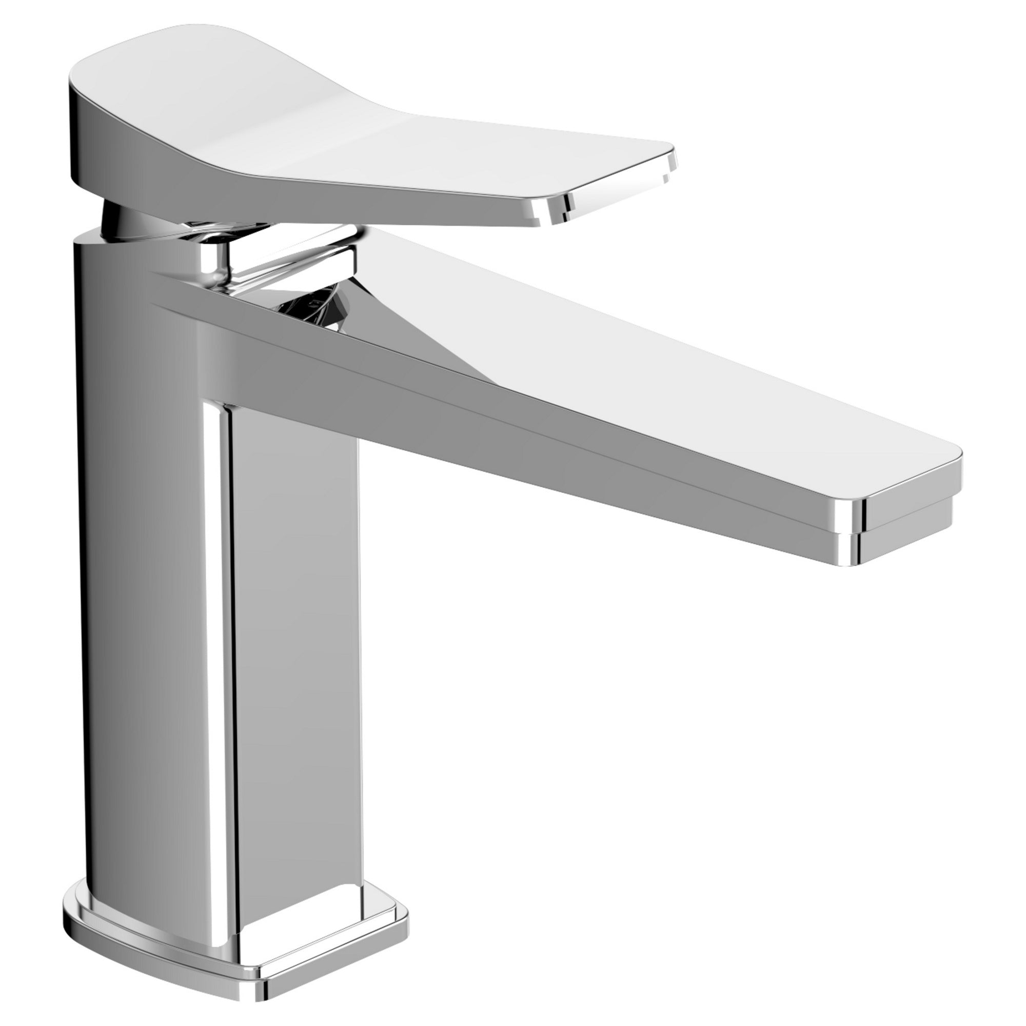 Axis Deck Mounted Lever Basin Mixer Tap Brass Chrome