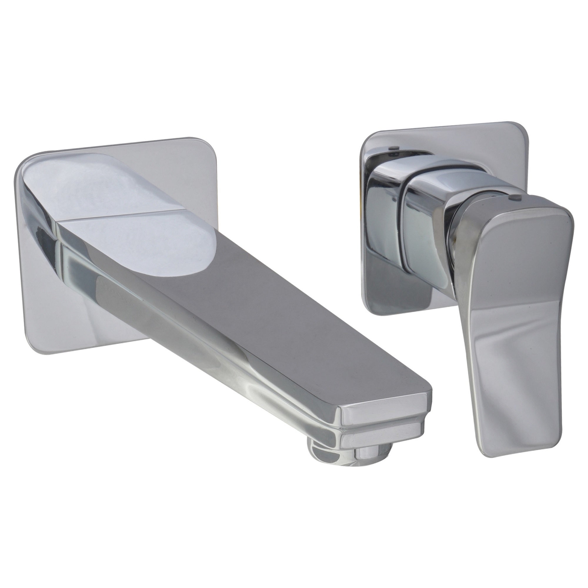 Axis Wall Mounted Lever Basin Mixer Tap Brass Chrome