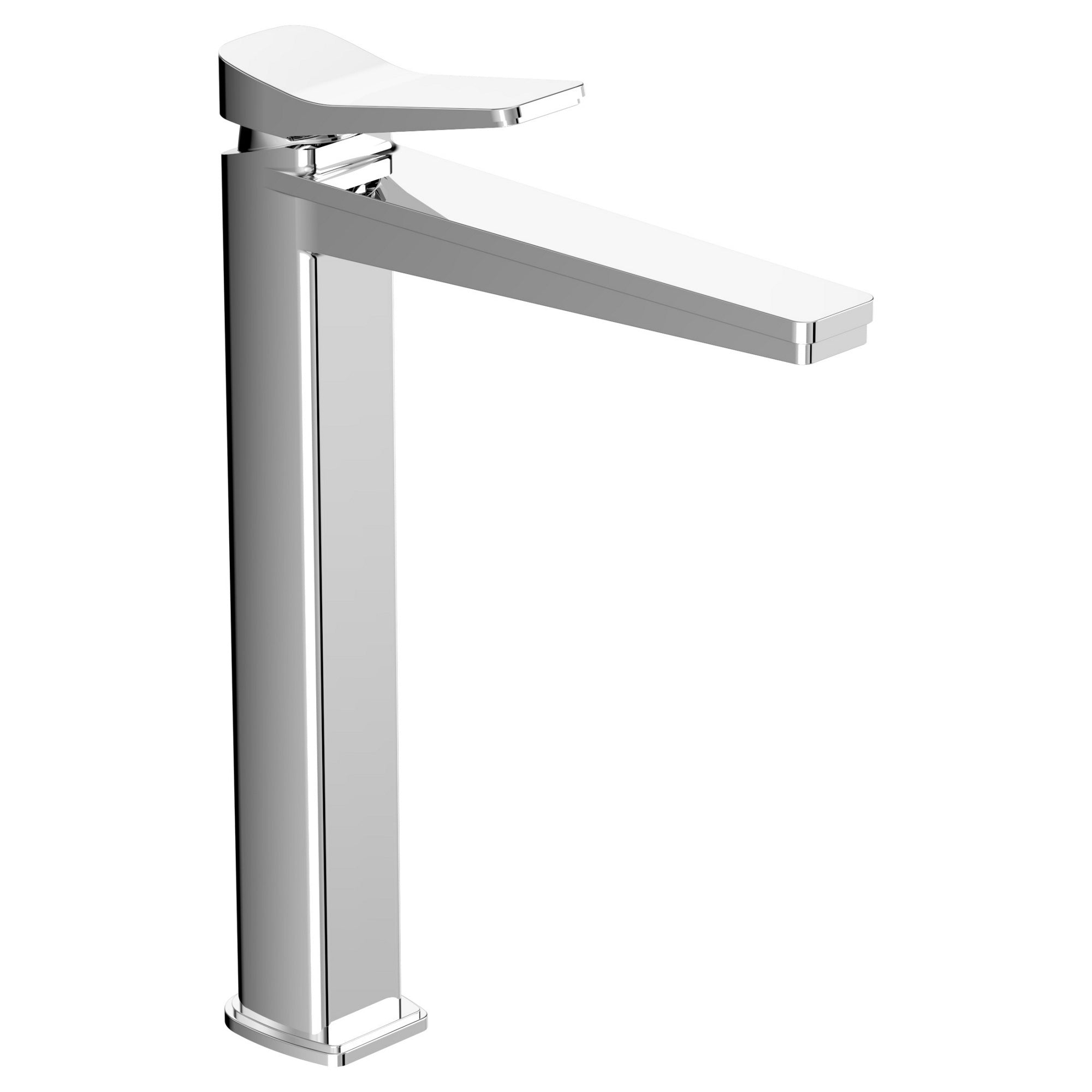 Axis Tall Deck Mounted Lever Basin Mixer Tap Brass Chrome