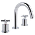 Aura 3 Hole Deck Mounted Crosshead Basin Mixer Tap Brass Chrome