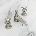 Mayfair 3 Hole Deck Mounted Crosshead Basin Mixer Tap Nickel Brass
