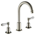 Bubly Mayfair 3 Hole Deck Mounted Lever Basin Mixer Tap Swivel Spout Chrome Brass