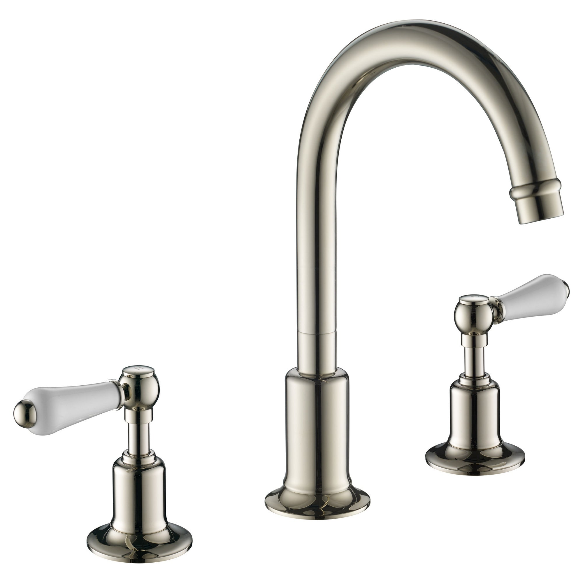 Bubly Mayfair 3 Hole Deck Mounted Lever Basin Mixer Tap Swivel Spout Chrome Brass